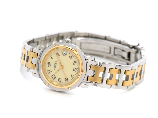 エルメス◆クリッパー◆ナクレ◆コマ◆CL4.220◆レディース◆１２ｍｍ◆F-S エルメス◇クリッパー◇レディース◇約12mm幅◇コマ◇CL4.220◇F-S