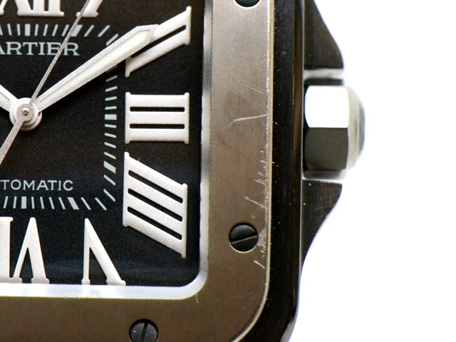 Cartier カルティエ サントス100　Carbon LM W2020010 チタン/ステンレス （ADLC加工） ナイロン　 自動巻き 男性用腕時計 【473】 image number 2