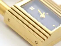 HERMES　エルメス　ケリーウォッチ　KE1.201　GP/レザー　女性用クオーツ時計【473】