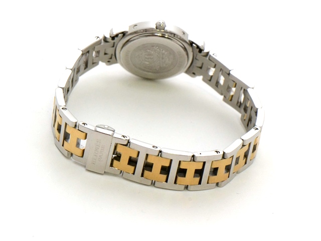 HERMES エルメス クリッパー CL4.220 GP/SS 女性用クオーツ時計【473