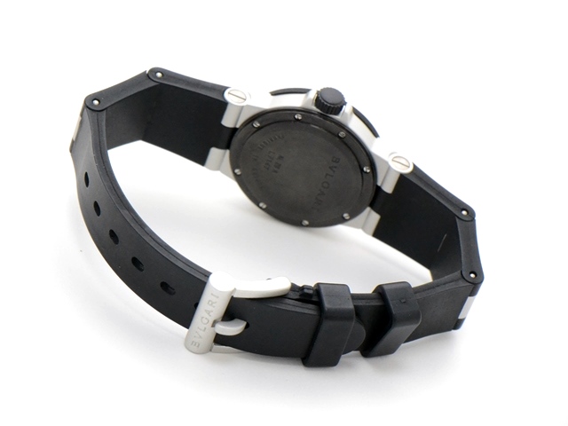 値下げしました☻BVLGARI AL29aレディース ラバーベルト 時計 BVLGARI ブルガリ アルミニウム AL29A クォーツ レディース