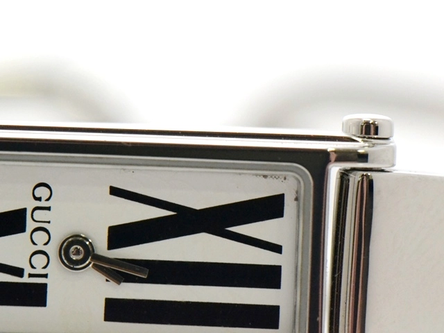 GUCCI　グッチ　1500L　バングルウォッチ　シェリーライン　リーフフローラ　ステンレス　女性用クオーツ時計【473】