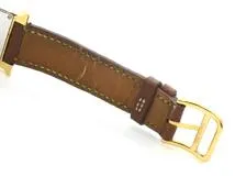 HERMES　エルメス　Hウォッチ　HH1.201　GP/革　女性用クオーツ時計【473】