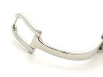 GUCCI　グッチ　1500L　バングルウォッチ　シェリーライン　リーフフローラ　ステンレス　女性用クオーツ時計【473】