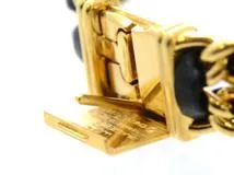 CHANEL　シャネル　プルミエールM　H0001　GP/革　女性用クオーツ時計【473】