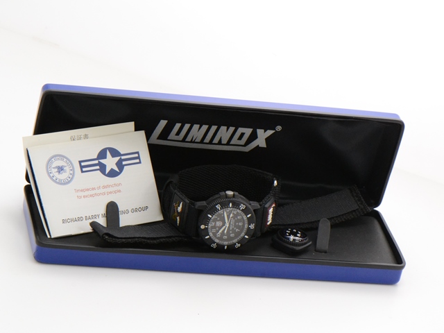 LUMINOX Luminox Men's 43mm Black Plastic Stainless Steel Case Quartz Watch  メンズ腕時計