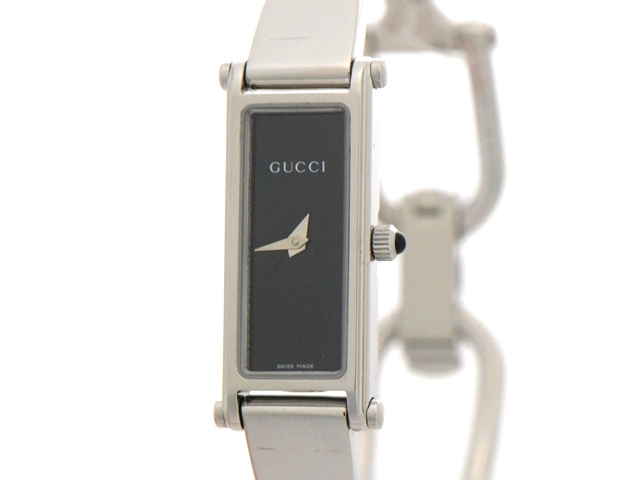 GUCCI　グッチ　バングルウォッチ　1500L　ステンレス　女性用クオーツ時計【473】