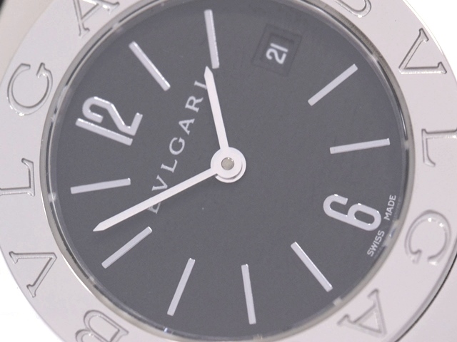 BVLGARI 腕時計 レディース BB26SS ブラック HB-0296| ブルガリ Ref.BB26SS SS ブラックダイヤル Dバックル