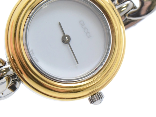 GUCCI　グッチ　11/12.2　チェンジベゼル　SS　交換用ベゼル計4個　女性用クオーツ時計【473】