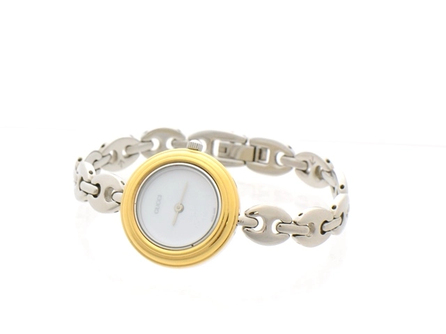 GUCCI　グッチ　11/12.2　チェンジベゼル　SS　交換用ベゼル計4個　女性用クオーツ時計【473】