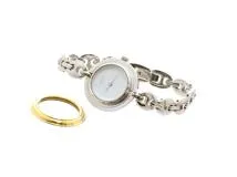 GUCCI　グッチ　11/12.2　チェンジベゼル　SS　交換用ベゼル計4個　女性用クオーツ時計【473】