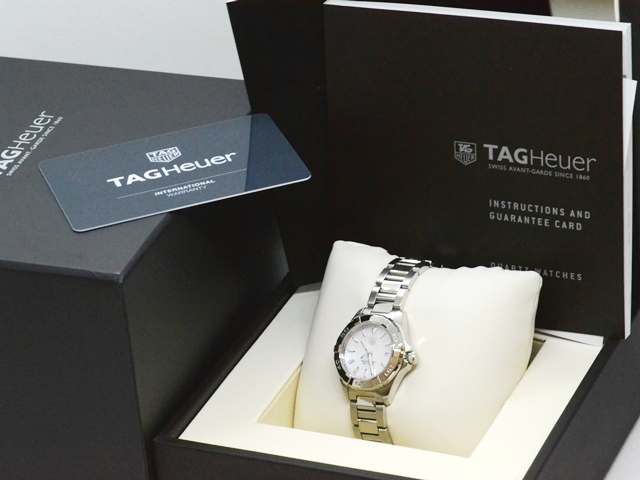 a158 タグホイヤー アクアレーサー WAF141A シェル文字盤 腕時計 タグ・ホイヤー アクアレーサー WAF141B ダイヤベゼル レディース 稼働