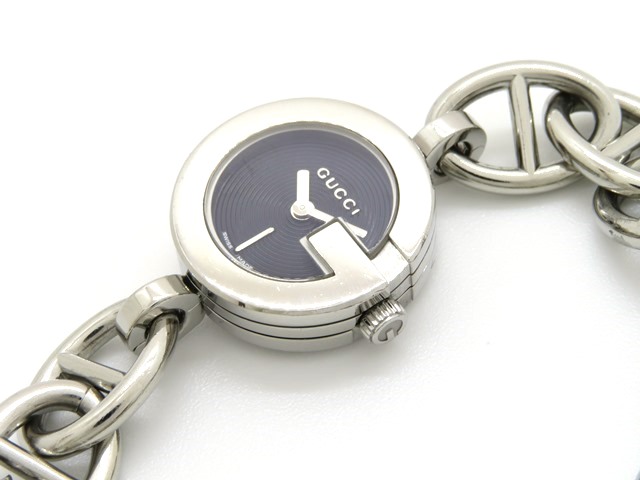 GUCCI 腕時計 チャームブレス ウォッチ GG シルバー 107 楽天市場  