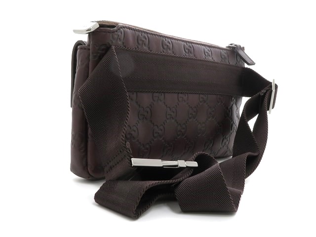 GUCCI グッチ ウエストバッグ グッチシマ ブラウン 162916 【474】 の