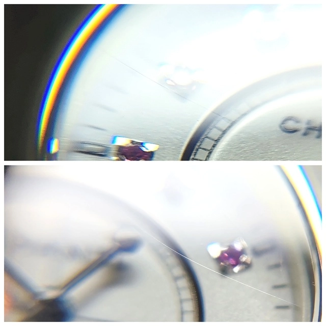 CHANEL シャネル J12 2004年銀座100本限定 H1476 ホワイト セラミック/SS ピンクサファイア12P レディース クォーツ2143200606455【432】