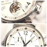 LOUIS VUITTON　ルイ・ヴィトン　タンブールムーンスターGM　Q8D10Z　SS　アリゲーター　クォーツ　メンズ　クォーツ2147300405567【432】