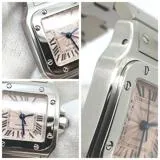 Cartier  カルティエ　サントス ガルベSM アジア限定　ピンク　W20062D6　SS　レディース　自動巻き2148103882081【432】