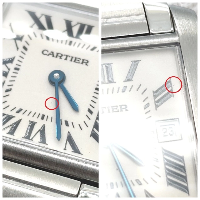 Cartier  カルティエ　タンクフランセーズMM　W51011Q3　SS　シルバー　男女兼用　クォーツ2148103929038【432】