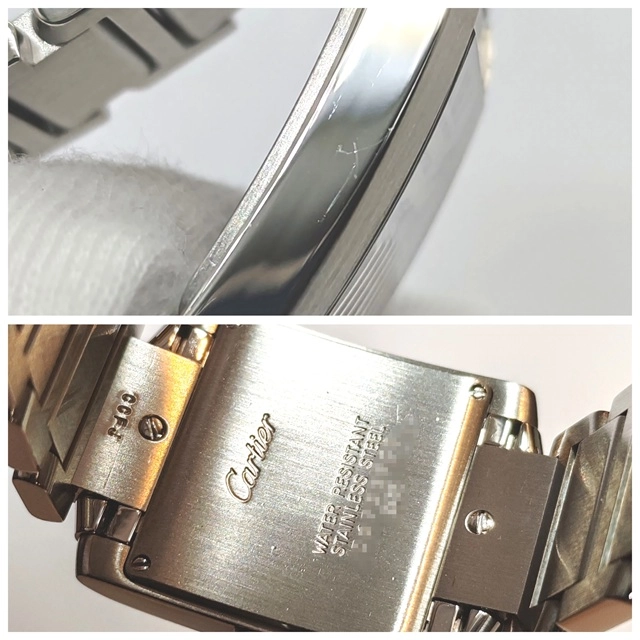 Cartier  カルティエ　タンクフランセーズMM　W51011Q3　SS　シルバー　男女兼用　クォーツ2148103929038【432】