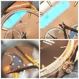 ZENITH　ゼニス　エリート　ウルトラシン　ムーンフェイズ　22.2310.692/75.C709　PG/革　ダイヤベゼル　レディース　自動巻き2147200562520【432】