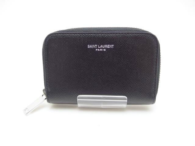 SAINT LAURENT サンローラン コインケース ブラック レザー