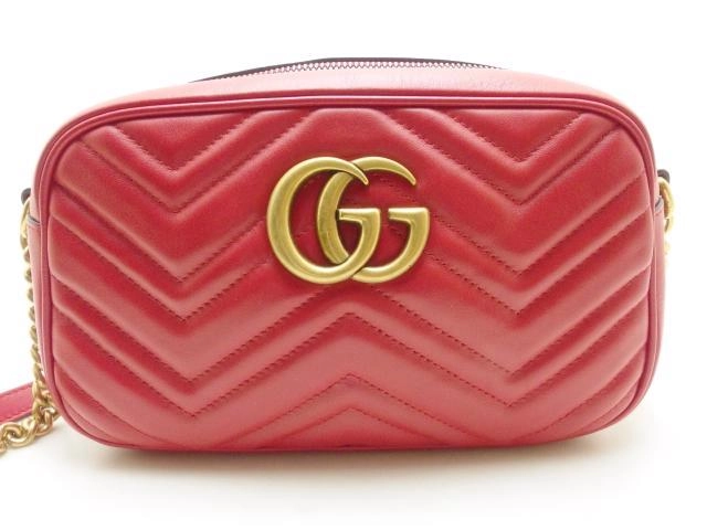 GUCCI グッチ GGマーモント 447632 キルティングスモールショルダー