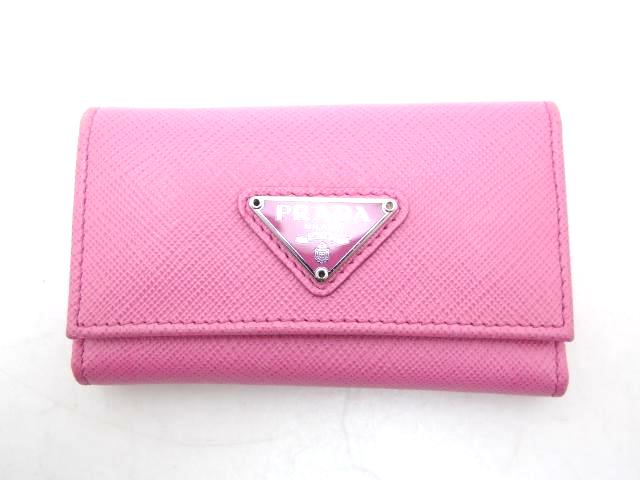 PRADA プラダ 6連キーケース ピンク サフィアーノ【435】 の購入
