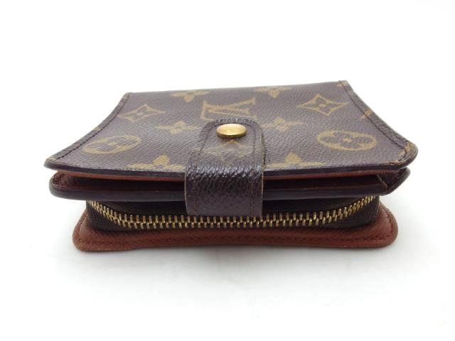 LOUIS　VUITTON　ルイヴィトン　コンパクト・ジップ　モノグラム　二つ折り財布【435】 image number 3