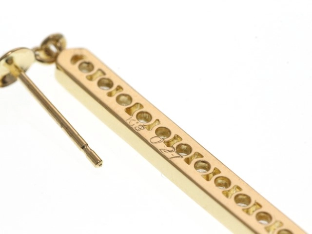 JEWELRY ノンブランド ジュエリー ピアス K18 イエローゴールド ダイヤモンド 0.27カラット 2.6g【473】