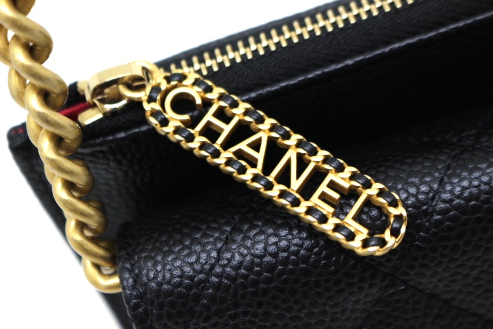期間限定価格❣️極美品❣️シャネルチェーンウォレット❣️キャビアスキン❣️100％正規品 CHANEL シャネル バッグ チェーンウォレット ショルダーバッグ