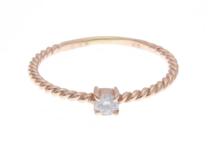 JEWELRY ノンブランドジュエリー ダイヤモンド リング K10PG D0.08ct 0.7g #11【434】