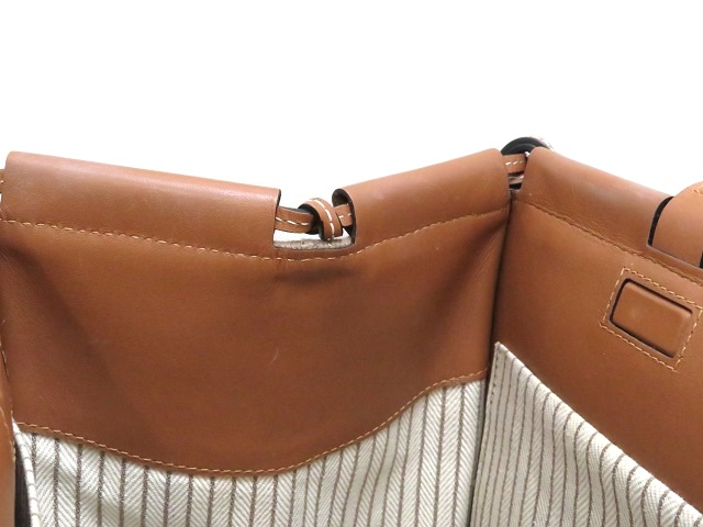 LOEWE ロエベ クッショントート トープ キャンバス/カーフ