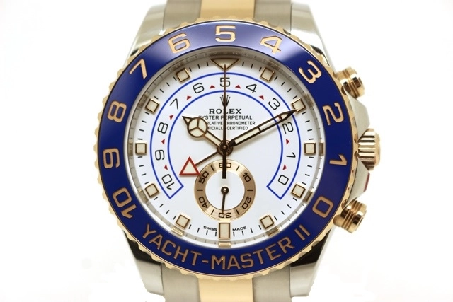 2022年　ROLEX　ロレックス　ヨットマスターⅡ　116681　PG/SS　オイスターブレスレット　レガッタクロノグラフ　メンズ　腕時計（2147400263326）【200】C
