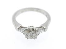 HARRY WINSTON ハリー・ウィンストン 指輪 ラウンドカットクラシック リング RGDPRD010TB 8号 プラチナ950 ダイヤモンド1.01カラット GIA付【472】SJ