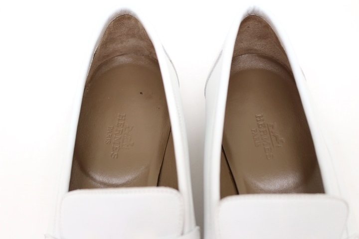 HERMES エルメス 靴 ロワイヤル モカシン レディース36 ホワイト HERMES エルメス 靴 ロワイヤル モカシン レディース36 ホワイト