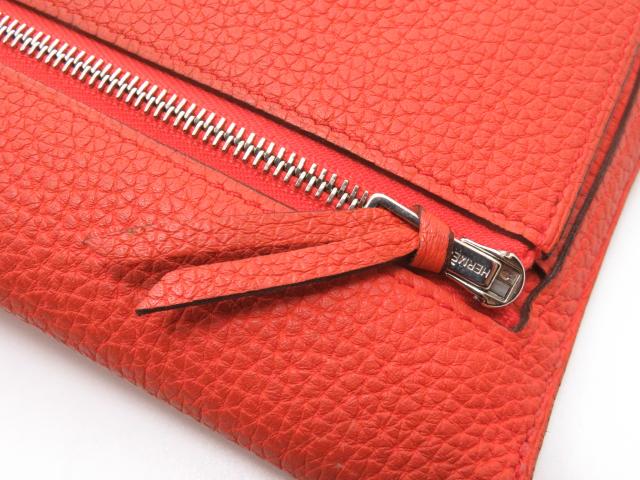 HERMES エルメス 長財布 ドゴンロング ルージュピヴォワンヌ