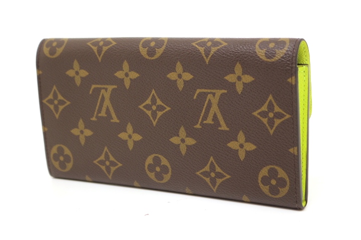 LOUIS VUITTON ルイ ヴィトン 財布 ポルトフォイユ・エミリー モノグラム アシッド・イエロー M61768 2148103298790  【200】