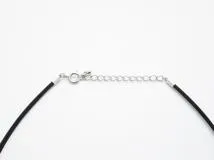 JEWELRY　ジュエリー　ネックレス　K18WG　ホワイトゴールド　SS　コード　ブラックダイヤモンド0.41　ダイヤモンド0.09　約6.8g　2147400236900　【432】