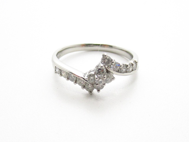 JEWELRY　ジュエリー　リング　指輪　PT900　プラチナ　ダイヤモンド　約3.1g　約11号　2143600339823　【432】