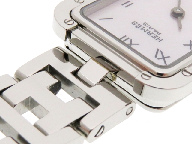 エルメス クロアジュール CR2.210 シェル クォーツ レディース 時計 エルメスクロアジュール レディース 腕時計 CR2.210 HERMES 中古