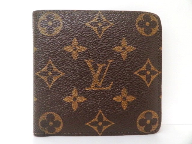 ルイヴィトン モノグラム 二つ折り財布 ポルトフォイユ マルコ(M61675 