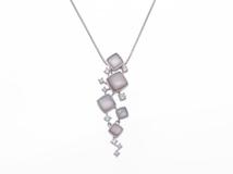 TASAKI タサキ パール ダイヤモンド ネックレス K18WG P D0.39 9.3g【434】