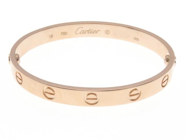 Cartier カルティエ ラブブレス 4PD PG製 #16 ブレスレット