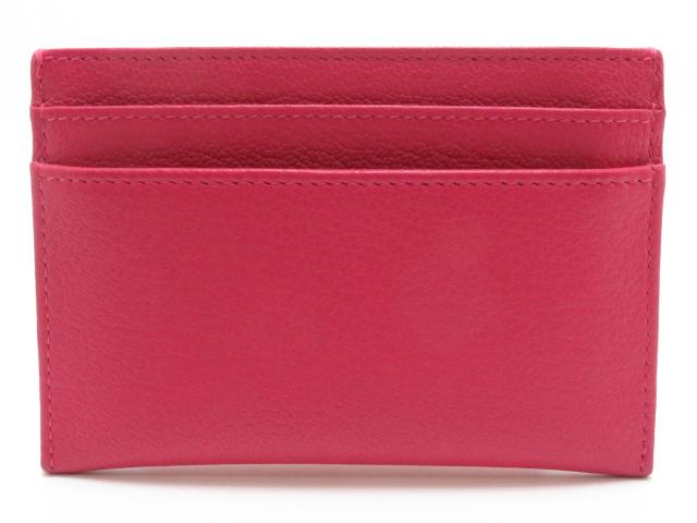 CHANEL シャネル カードケース ココマーク カーフ型押し ピンク