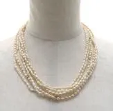 JEWELRY　ノンブランドジュエリー　貴金属・宝石　ネックレス　SV　ライスパール　約41.4g　約90cm　2120000326004　【205】
