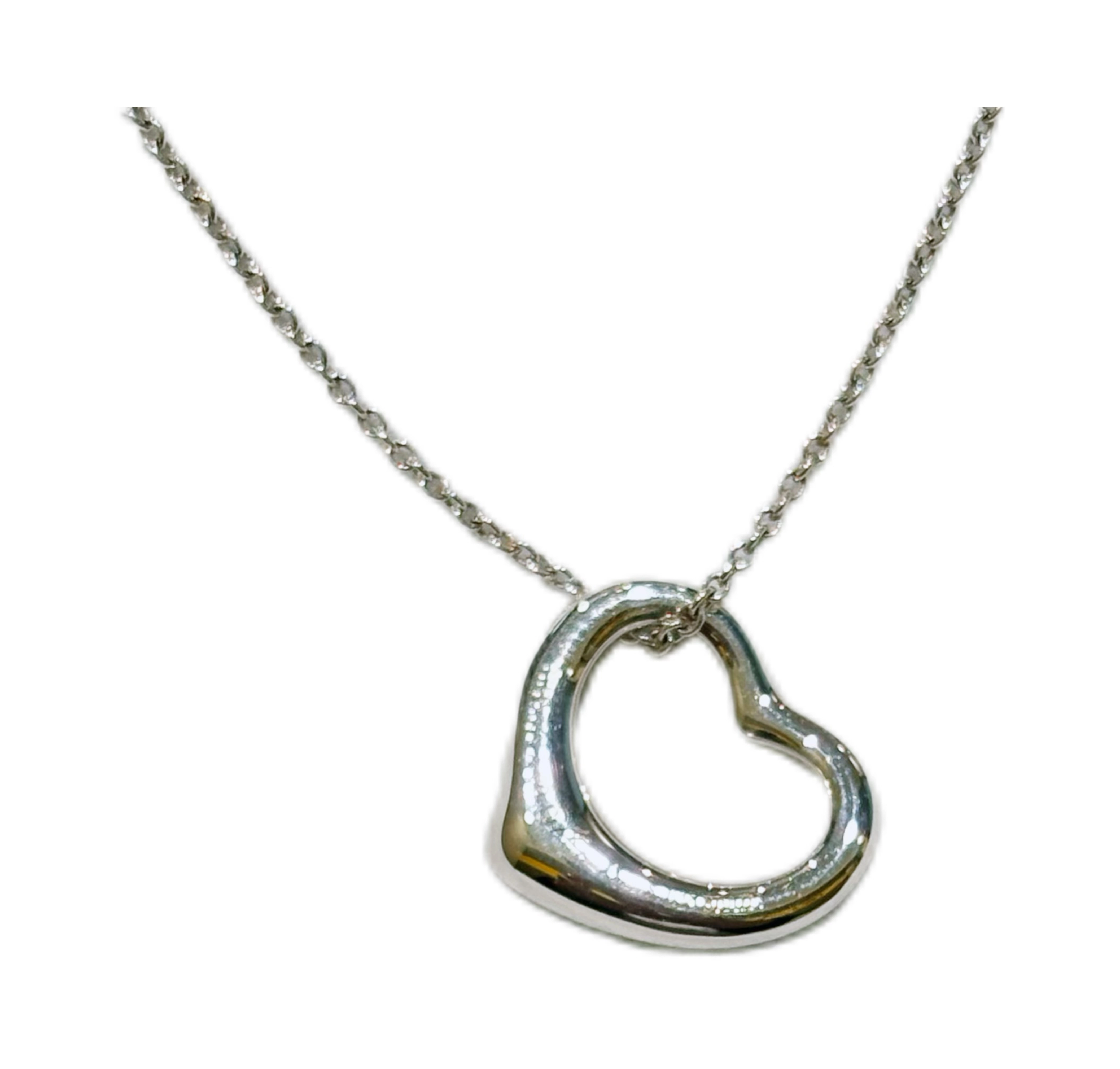 TIFFANY＆CO ティファニー オープンハート ネックレス SV 約2.8g