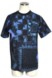 LOUIS VUITTON ルイヴィトン SOLT PRINT TEE ソルトプリント Tシャツ メンズS ブルー コットン RM212M DT3 HLY15W （2143200540209）【200】