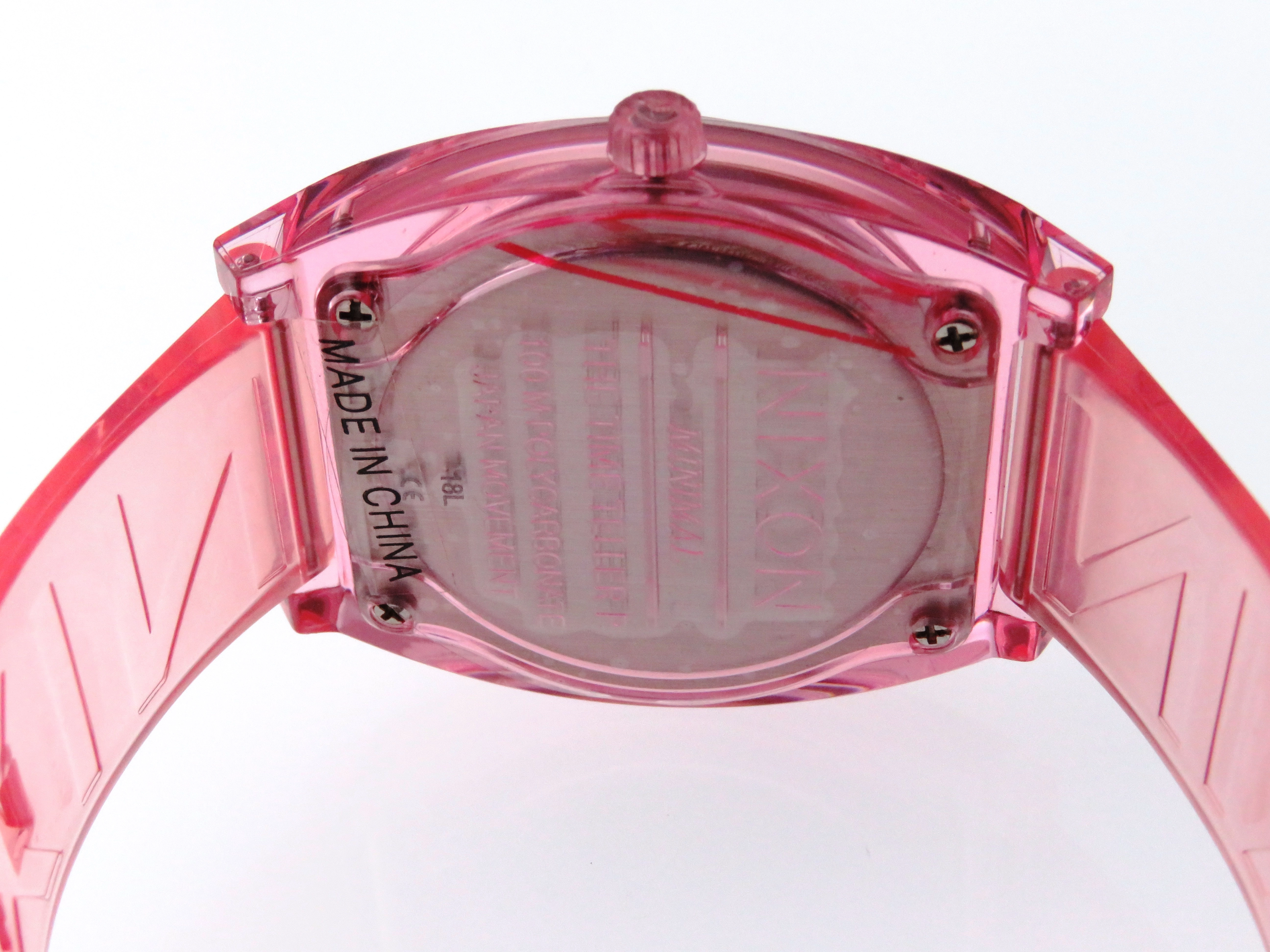 NIXON　ニクソン　腕時計　タイムテラーP　A1193146　SS/シリコン　ピンク文字盤　クオーツ【434】