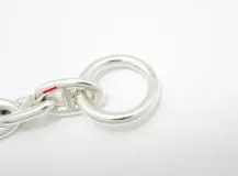 HERMES　エルメス　シェーヌダンクル　MM　16コマ　ブレスレット　SV　57.7g　2120000315473　【432】