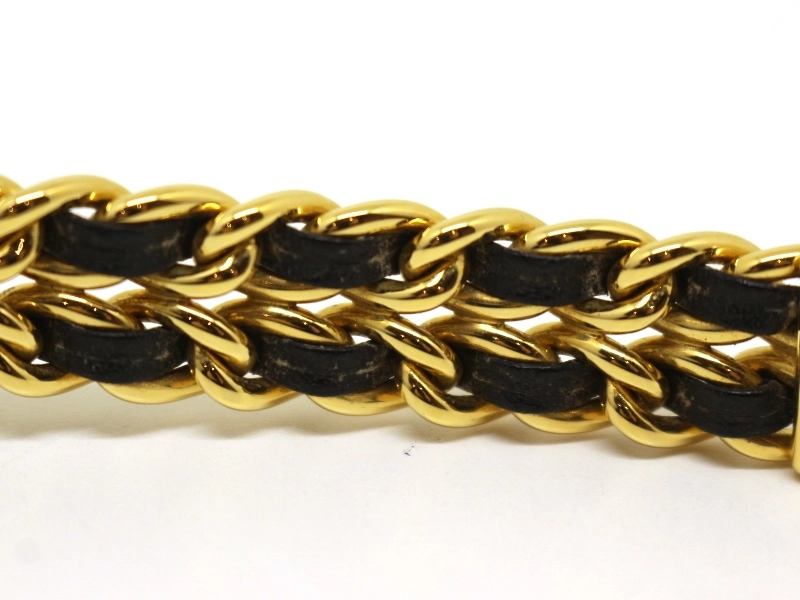 CHANEL　シャネル　プルミエールM　H0001　ゴールドメッキ/カーフレザー　クォーツ　レディース　腕時計　F